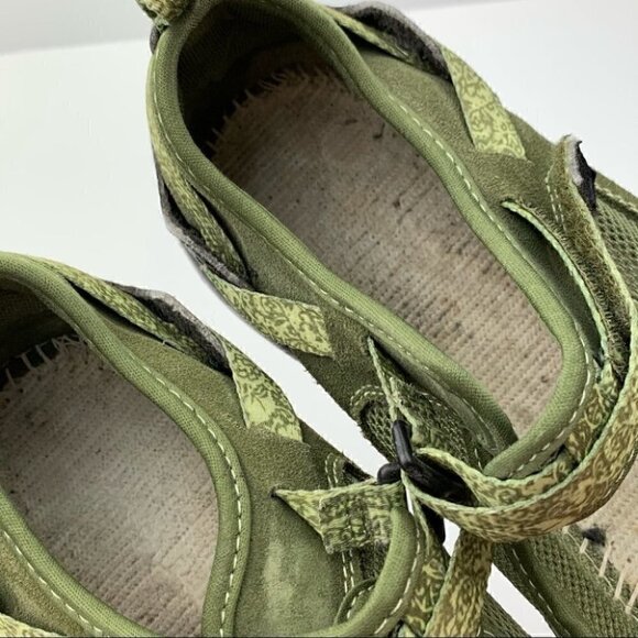 lands end walking shoes size 6.5 D green suede - Picture 10 of 12